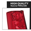 G-PLUS Tail Light Rear Brake Lamp without Bulb and Wiring Harness Compatible with Honda Pilot 4-Door Sport Utility 2009-2015 Clear/Red Lens Driver Side Luces TraserasAssembly