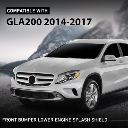G-PLUS Front Bumper Engine Splash Shield Compatible with Benz GLA250 X156 2014-2017,Not Fit Sport Package or AMG Appearance Package Bumper Cover MB8850036, 1568850236