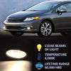 G-PLUS Fog Lights H11 12V 55W Halogen Lamp Compatible with 2009-2011 Honda Civic Sedan 4 Door with Bulbs & Wiring Harness & Switch Kit Real Glass Clear Lens