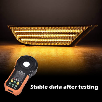 G-PLUS LED Sequential Signal Lamp Side Marker Lights Compatible with Honda Odyssey 2018 2019 2020 2021 2022 33800-THR-A01, 33850-THR-A01 Clear Lens