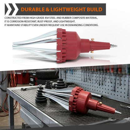 G-PLUS Pneumatic CV Joint Boot Spreader Expander Universal Installation Tool Fit Audi BMW VW GM Benz Volvo CV Boot Installer Air Operated Red