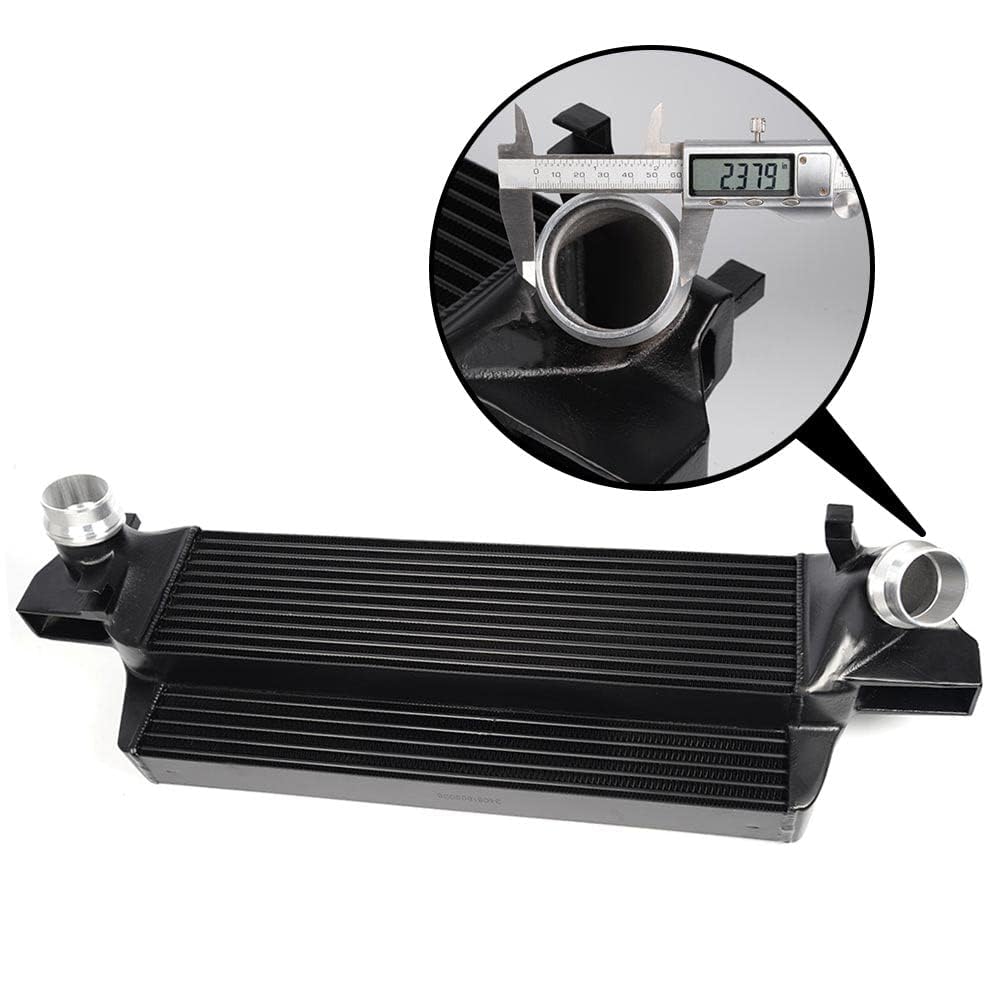 G-PLUS Performance Aluminum Front Mount Intercooler Kit, Compatible with BMW F54 F55 F56 F57 2014 Up Black #200001076