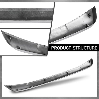 G-PLUS Front Bumper Spoiler Face Bar Trim Molding Pad Compatible with Toyota RAV4 2016-2018 5271142110B0, TO1094103 Silver