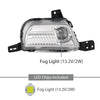 G-PLUS LED Fog Light Driving Lamp Driver Side Clear Compatible with Ford Edge 2019-2024 PKT4B-15B243-AD, PKT4B15B243AD