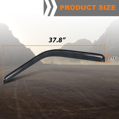 G-PLUS Out-Channel Mount Ventvisor Window Deflectors Compatible with Chevy/GMC C/ K1500/ 2500/3500 Standard Cab 1988-1999 2 PCS Smoky