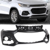 G-PLUS Upper Front Bumper Cover Primered Compatible with Chevy Trax 2017-2020 42537718 GM1014131 Black