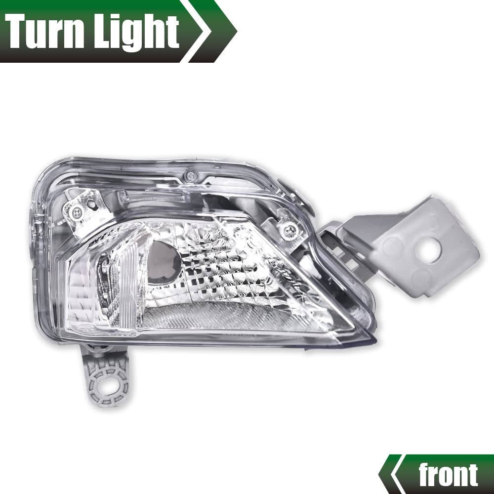 G-PLUS Signal Turn Lights Assembly Replacement for 2019 2020 2021 Nissan Altima Clear Lens LED Lamps Parking Light | Front | 26135-6CA0A,Passenger (Right)