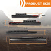 G-PLUS Rocker Panel Covers Compatible with Chevy Silverado 1500 Extended Cab 2014-2018 Black