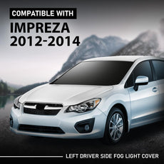 G-PLUS Front Left Fog Light Bezel for Subaru Impreza 2012-2014 Driver Side Front View