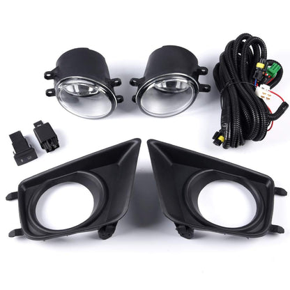 G-PLUS Bumper Fog Lights Assembly Compatible With 2012-2015 Toyota Tacoma Clear Driving Fog Lamps W/Switch Bulbs Kit