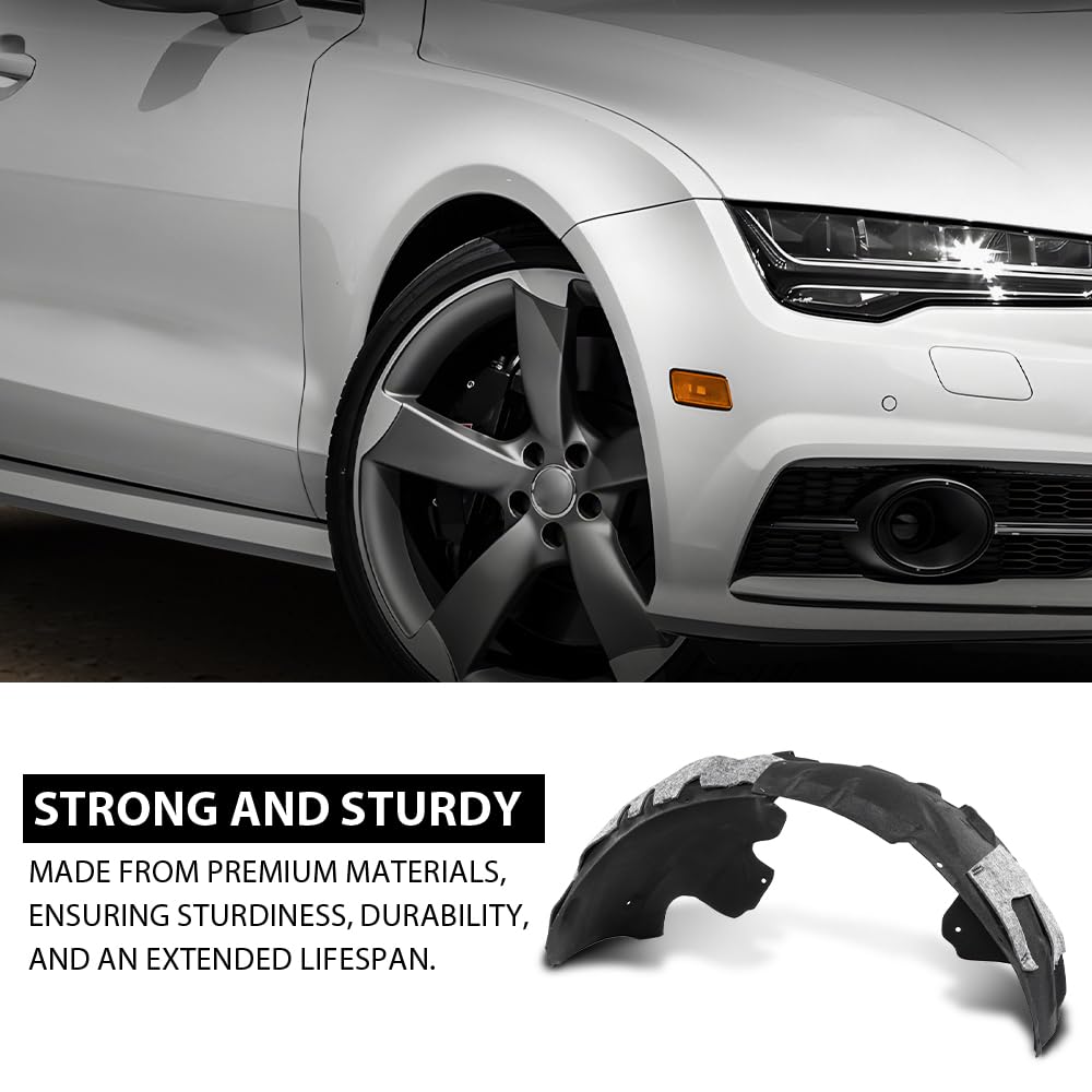 G-PLUS Front Right Fender Liner Compatible with Audi A7 Quattro S7 RS7 2012-2018 4G8821172D