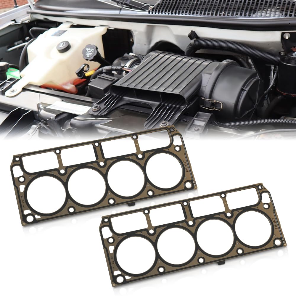 G-PLUS Cylinder Head Gaskets Compatible with LS2 L76 6.0 Chevy Corvette 2005-2007/Chevy Silverado GMC Sierra 2002-2013 12569365, 12575392, 12589227