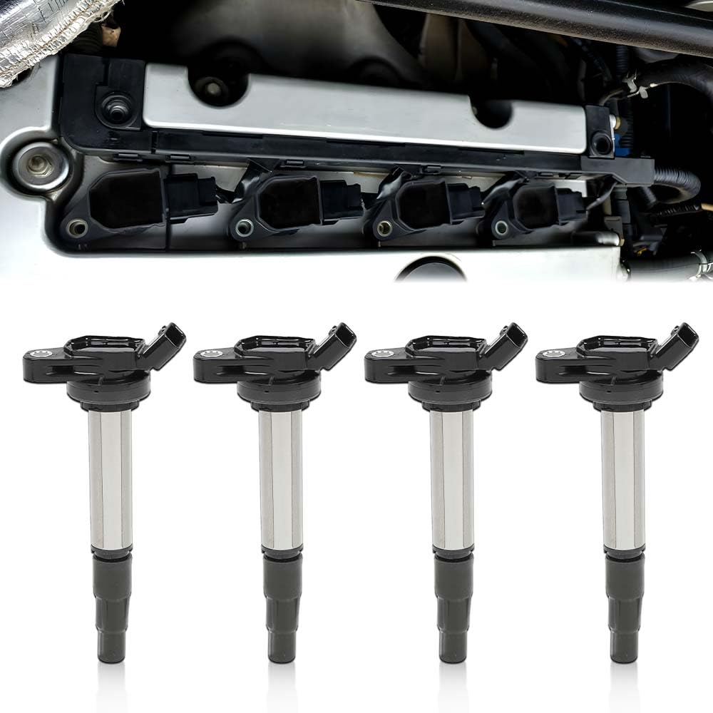 G-PLUS 4Pcs Ignition Coils 90919-02258 Denso Fit Toyota Corolla 2009-2019/Matrix 2009-2014 /Prius 2010-2015,Fit Scion XD 2008-2014,Fit Pontiac Vibe 2009-2010,Fit Lexus CT200H 2011-2016
