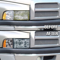 G-PLUS Headlights for Dodge Ram 1500 2500 3500 1994-2001 Smoke Lens Close-up View
