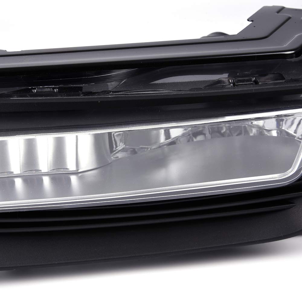 G-PLUS Fog Light Lamps Kit Compatible With 2013-2015 Honda Accord Sedan,Driving Fog Lamps W/Switch Bulbs Bezel Driver & Passenger Pair (Clear Lens)