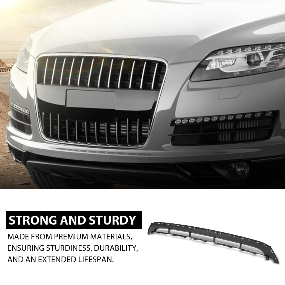 G-PLUS Front Bumper Cover Grille Insert, Compatible with Audi Q7 Base 2010-2015, 4L0807683C01C, AU1036106