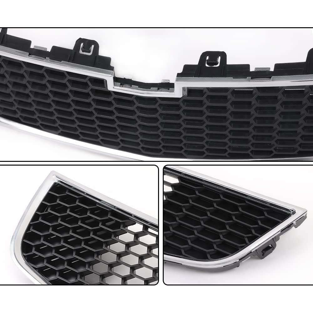 G-PLUS Front Bumper Grill Compatible with Chevy Cruze 2011 2012 2013 2014 (Not fit ECO model) GM1200624, 95225615 Front Lower Bottom Grille Black