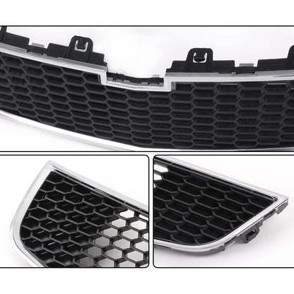 G-PLUS Front Bumper Grill Compatible with Chevy Cruze 2011 2012 2013 2014 (Not fit ECO model) GM1200624, 95225615 Front Lower Bottom Grille Black