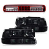 G-PLUS LED 3rd Third Brake Light & Headlight Assembly Fit Chevy Silverado 1500 2500 & HD 3500 1999-2002 Fit Chevy Silverado GMC Sierra 1500 2500HD 3500 1999-2006
