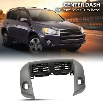 G-PLUS Center Dash A/C Heater Air Vent Cover Trim Bezel Switch Compatible with Toyota Rav4 2006-2012 Dashboard Air Vent Panel