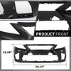 G-PLUS Front Bumper Set (Front Bumper, License Plate) Compatible with 2007-2009 LX LS460 to 18+ LS F-Sport Style 2Pcs