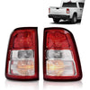G-PLUS Tail Lights Brake Lamp w/Bulbs Driver & Passenger Compatible with Dodge Ram 1500 2019-2023/Not Fit Ram 1500 Classic and LED Type 55112988AE 55112989AE Luces Traseras Rear Brake Lamps Assembly
