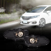 G-PLUS Front Fog Lights Lamps Compatible with Honda 2018-2020 Fog Lights Assembly Set L/R Side Assembly Driver & Passenger Side Fog Lamps Set Black Left Right