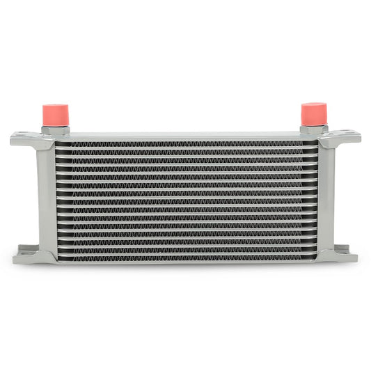 G-PLUS Universal Aluminum Engine Transmission Racing Oil Cooler Silver 16 Row English-style AN10-10AN T-6061 Aluminum