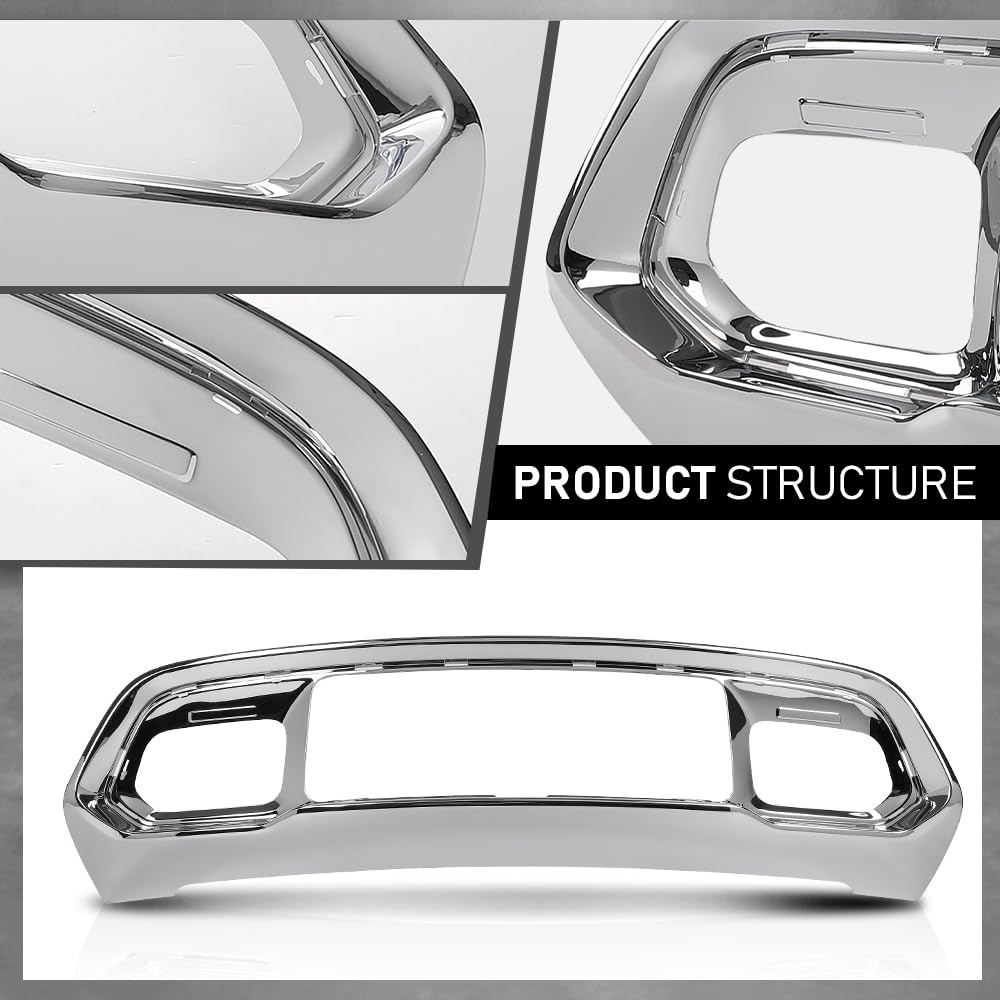 G-PLUS Front Bumper Lower Fascia Applique Compatible with Jeep Grand Cherokee 2016-2021 68310779AA
