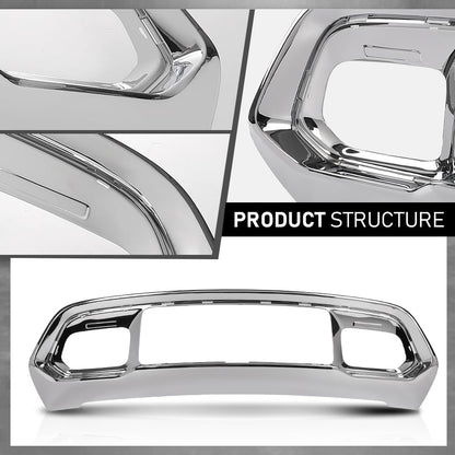 G-PLUS Front Bumper Lower Fascia Applique Compatible with Jeep Grand Cherokee 2016-2021 68310779AA