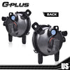G-PLUS Pair Front Bumper Fog Lights Compatible with 2012-2014 BMW 328i xDrive sedan BM2592142 / BM2593142 Fog Lamp Accessories neblineros para autos delantero faros antiniebla