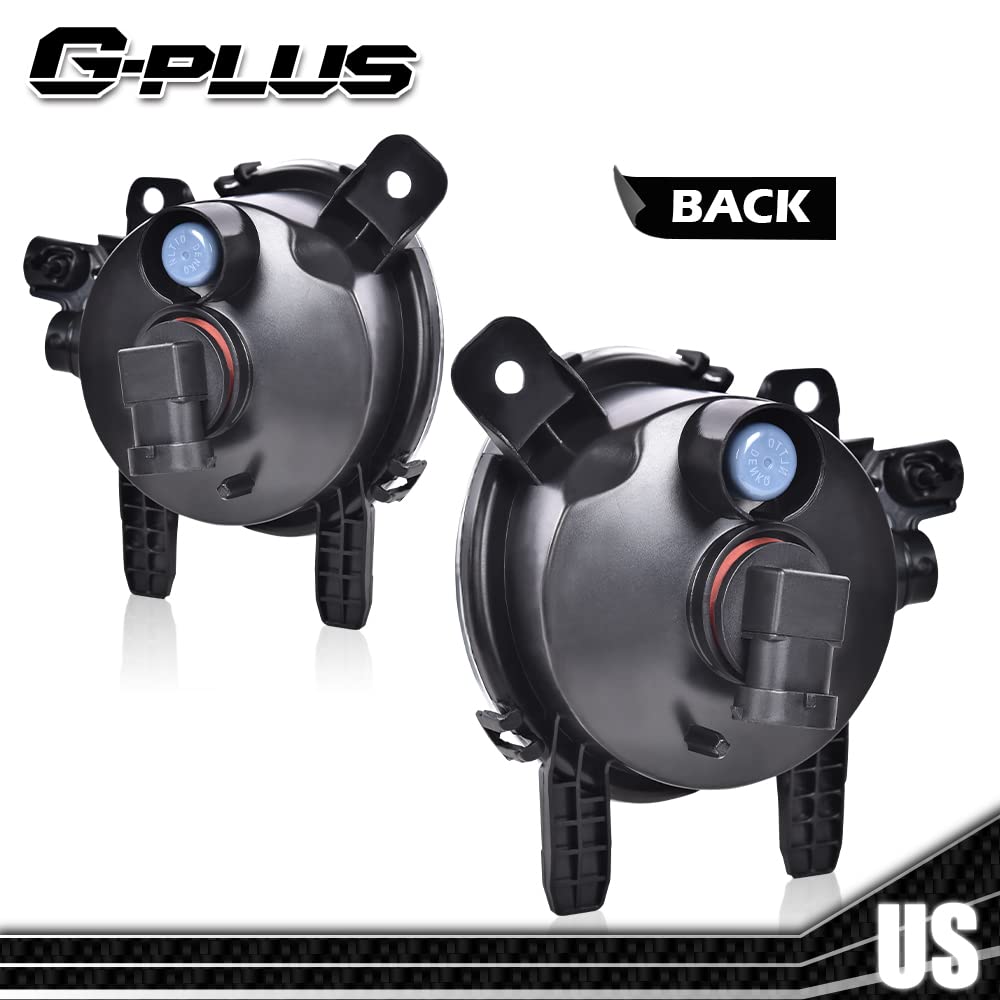 G-PLUS Pair Front Bumper Fog Lights Compatible with 2012-2014 BMW 328i xDrive sedan BM2592142 / BM2593142 Fog Lamp Accessories neblineros para autos delantero faros antiniebla