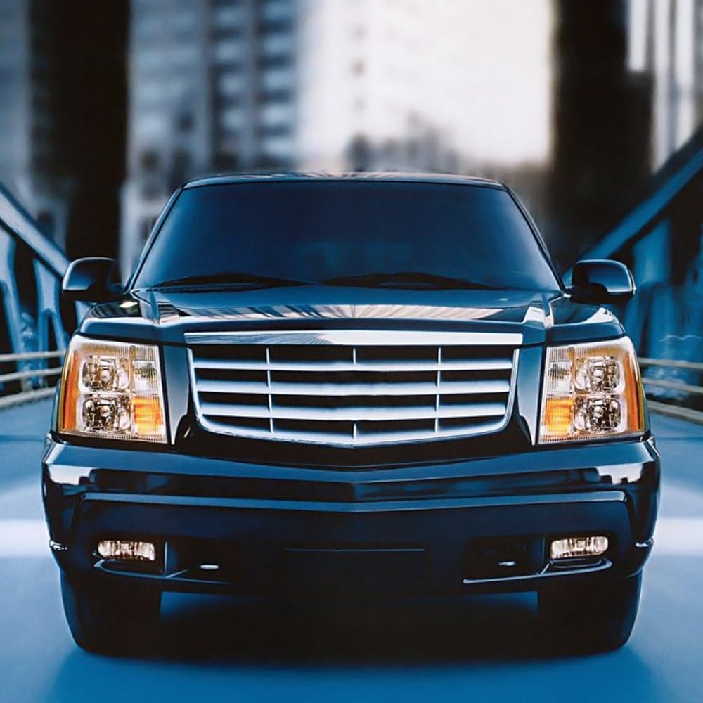 G-PLUS Front Bumper Fog Lights Assembly Compatible With Cadillac 2002 2003 2004 2005 2006 Escalade,Driving Fog Lamps w/ 899 12V 37.5W Bulbs(Smoky Lens)