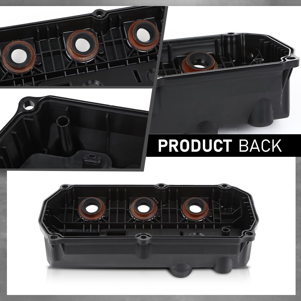 G-PLUS Engine Valve Cover w/Gasket Compatible with Mitsubishi Outlander 3.0L 2007-2009 1035A840 Black