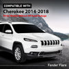 G-PLUS Front Right Passenger Side Fender Flares Compatible with Jeep Cherokee 2014-2018 Fit Models W/o Off Road Package Wheel Opening Molding Arch Trim 68210314AE, CH1291111 Black
