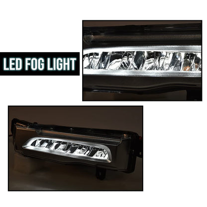 G-PLUS LH & RH Front LED Fog Lights Lamp US NEW 2 Pcs Compatible with 2018-2021 BMW X5/X6/X7 /2018 2019 2020 2021 BMW G05/G06 /G07 Fog Lamp Accessories neblineros para autos delantero faros antiniebla