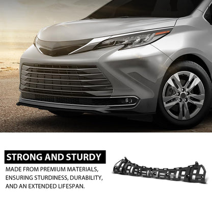 G-PLUS Front Upper Center Bumper Cover Support Compatible with Toyota Sienna LE XLE Limited Platinum 2021-2023 5252108010, TO1041118 Black