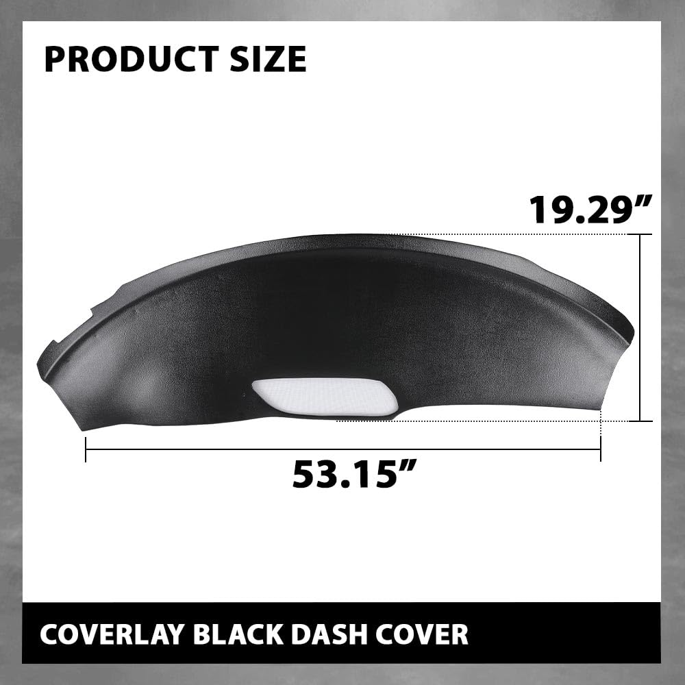 G-PLUS Black Dash Cover Compatible with Pontiac Firebird 1993-1996 18-925-DGR
