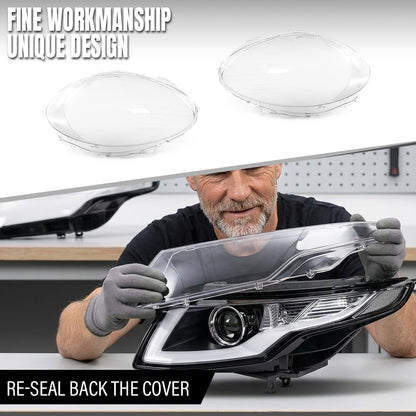 G-PLUS Headlight Lens Cover Compatible with Benz W251 R350 R500 2006-2010 Left & Right Pair Front Headlamp Lens Cover Clear