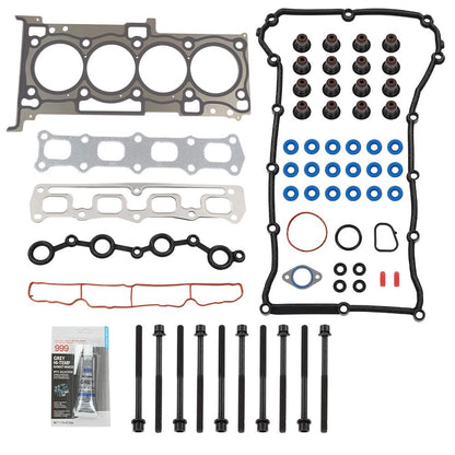 G-PLUS Head Gasket Set Bolts Compatible with 2011-2014 Chrysler 200/Fit 2008-2014 Dodge Avenger/Fit 2007-2009 Dodge Caliber/Fit 2007-2017 Jeep Compass Patriot HS26332PT HS26332PT-1 (61-Piece Set)