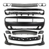 G-PLUS Front Bumper Kit Cover & Grille & Lip & Fog Light Covers Compatible with Dodge Challenger Hellcat Style 2015-2023 Full Bumper Replacement, Not Fit Demon Models