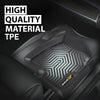 G-PLUS Floor Mats Compatible with Chevy Silverado GMC Sierra 1500 Crew Cab 1999-2006, All Weather Full Cover Protection 1st & 2nd Row TPE Floor Liners,Black
