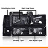 G-PLUS Headlights Assembly w/Bulbs Fit Chevy Suburban C1500 C2500 K1500 K2500 1994-1999, Fit GMC C2500 K2500 1994-2000, Left & Right Headlamps Assembly, Smoky Lens Black Housing Clear Reflector