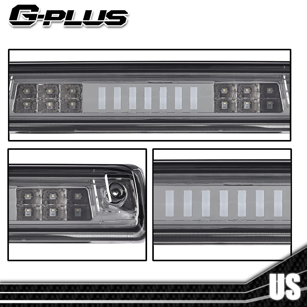 G-PLUS Rear High Mount 3RD Third I Brake Light Stop Tail light Lamp Compatible with 2015-2018 Colorado/Canyon GM25971002 52019397 Rear Cab Roof Tail Center Lamp