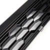 Front Upper & Lower Bumper Grill Mesh Hood Grille Replacement Black 2015-2017 Compatible For Ford Mustang GT 5.0L Without Emblem upgrade 2016