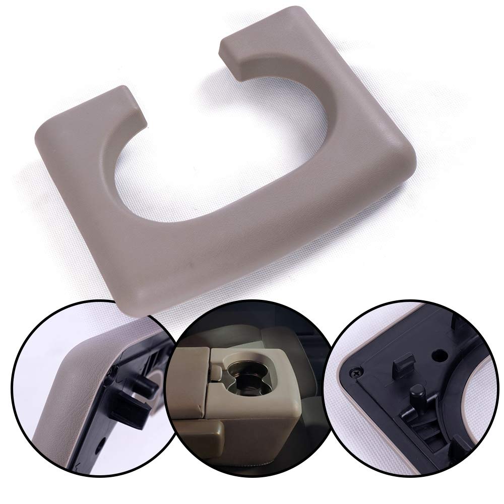 G-PLUS Center Console Cup Holder Compatible with Pad Medium Parchment Pebble Compatible with 2004-2014 Ford F150