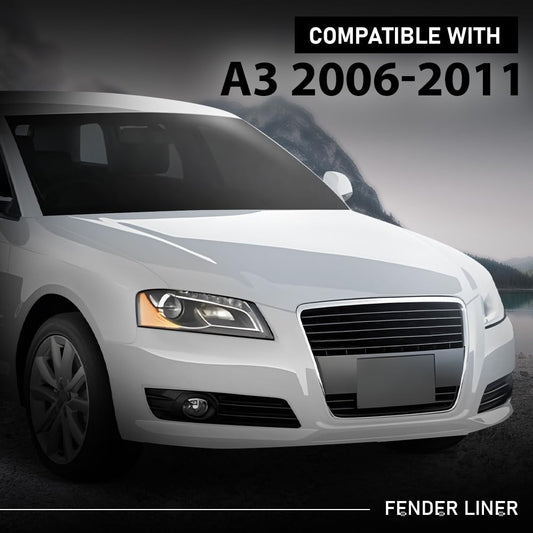 G-PLUS Front Right Fender Liner Inner, Compatible with Audi A3 Base 2006-2011/ A3 TDI 2010-2011, Passenger Side, 8P0821192B, AU1251101