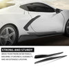 G-PLUS Side Skirts Extension Lip Splitter Compatible with Chevy Corvette C8 Stingray Z51 2-Door 2020-2023 Carbon Fiber Black