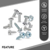 G-PLUS License Plate Screws (100 Each/8 Different) Compatible with Japanese Cars & Most Foreign Cars,Fit BMW Benz & Audi