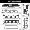 G-PLUS Head Gasket Set Bolts K24A4 Compatible with Honda Accord 2.4L 2003-2005/Fits Honda Element 2.4L 2003-2006 HS26243PT ES71333
